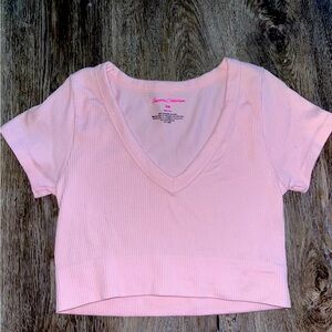 Pink crop top
